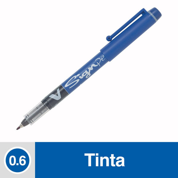 Lápiz Fibra V Singpen 0.6 mm Azul OFICINA Y LIBRERIA PILOT 