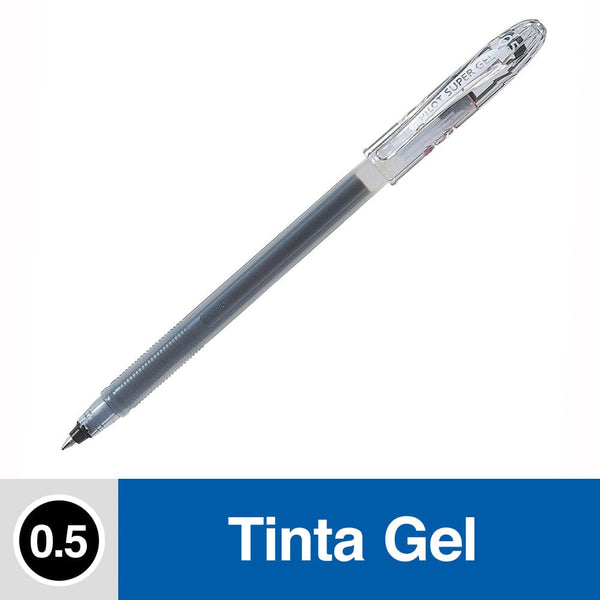 Lápiz Tinta Gel 0.5 mm Punta Fina Negro Super Gel OFICINA Y LIBRERIA PILOT 