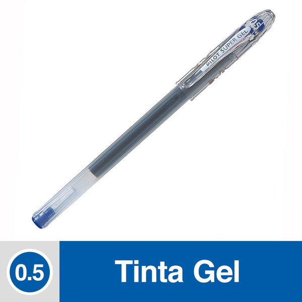 Lapiz Tinta Gel 0.5 mm Punta Fina Azul Super Gel OFICINA Y LIBRERIA PILOT 