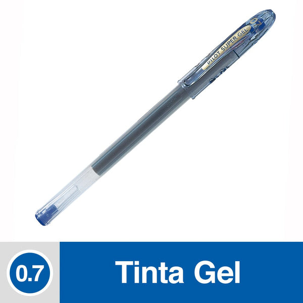 Lápiz Tinta Gel 0.7 mm Punta Media Azul Super Gel OFICINA Y LIBRERIA PILOT 