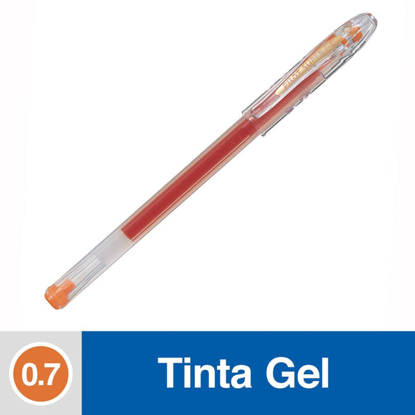 Lápiz Tinta Gel 0.7 Mm Punta Media Naranjo Super Gel OFICINA Y LIBRERIA PILOT 