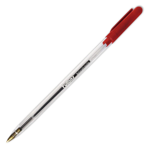 Lápiz Pasta 1.0 mm Punta Media Rojo OFICINA Y LIBRERIA FULTONS 