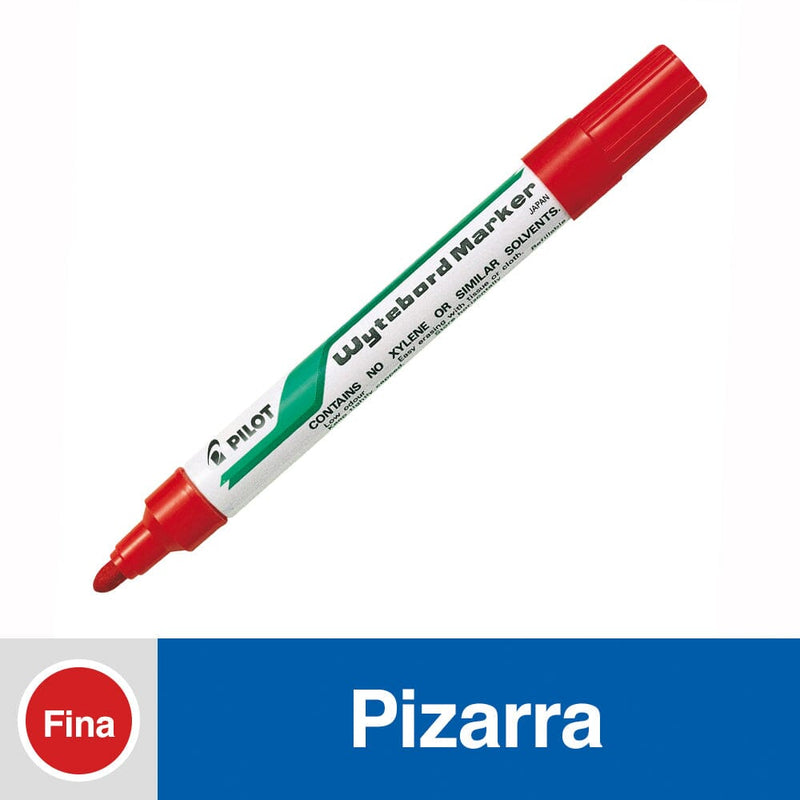 Marcador Pizarra Recargable Punta Redonda Rojo Wbma Tm