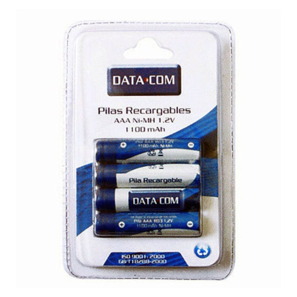 Pila Datacom Recargable AAA 4 Unidades 1100 Mah TECNOLOGÍA DATACOM 
