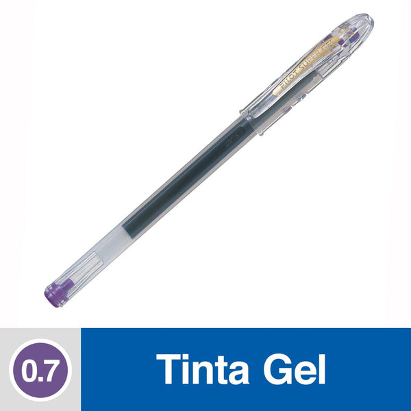 Lápiz Tinta Gel 0.7 Mm Punta Media Violeta Super Gel OFICINA Y LIBRERIA PILOT 