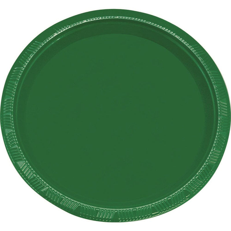 Set 10 Platos Verde 22 Cm BIG PARTY 