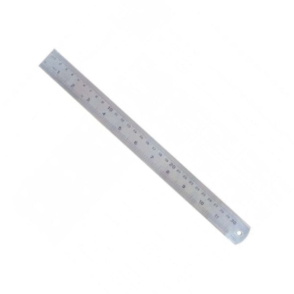 Regla Metálica 30 cm Funda Roja OFICINA Y LIBRERIA FULTONS 