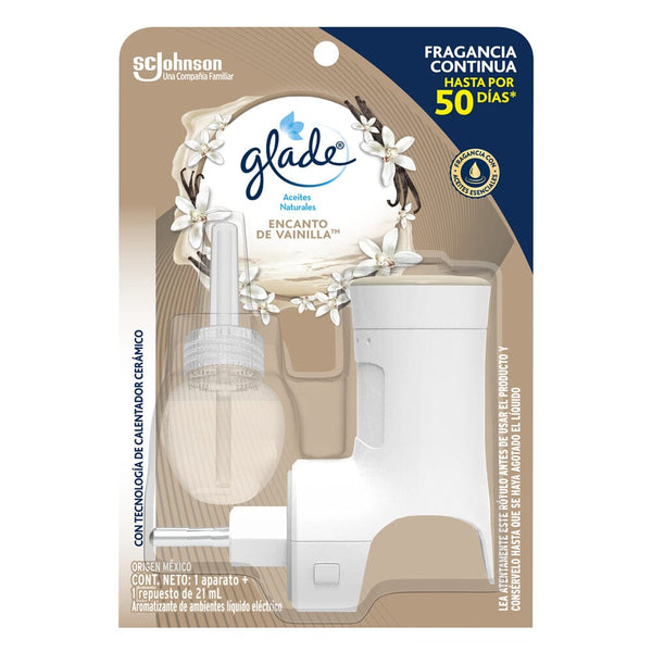 Desodorante Ambiental Eléctrico 21 ml con Aparato Vainilla ASEO Y LIMPIEZA GLADE 