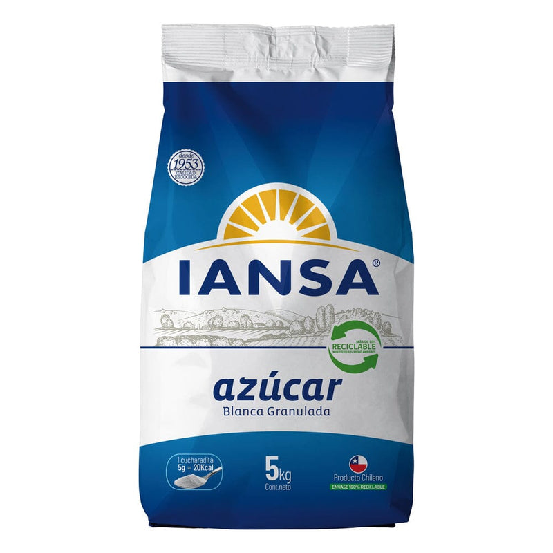 Azúcar Granulada Paquete 5 kg ALIMENTOS IANSA 