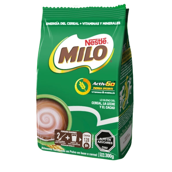 Saborizante Para Leche Sabor Chocolate Bolsa 300 Gr Milo ALIMENTOS MILO 
