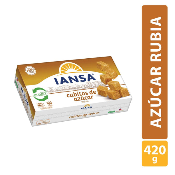 Azúcar Dorada Cubos 420 gr ALIMENTOS IANSA 