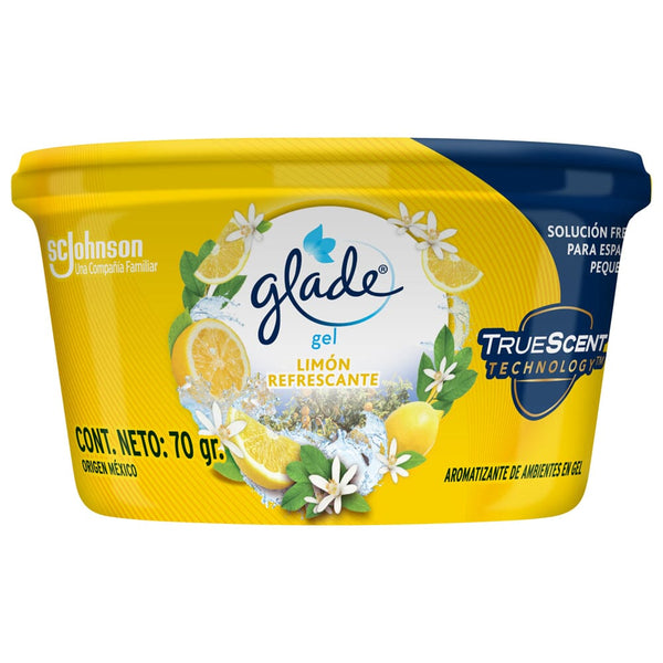 Desodorante Ambiental Mini Gel 70 gr Limón ASEO Y LIMPIEZA GLADE 