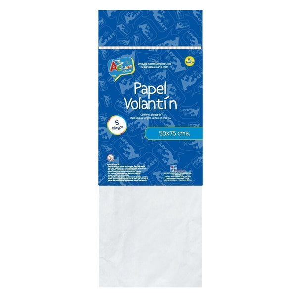 Papel Seda Blanco Bolsa 22 Grs 50X75 OFICINA Y LIBRERIA ART & CRAFT 