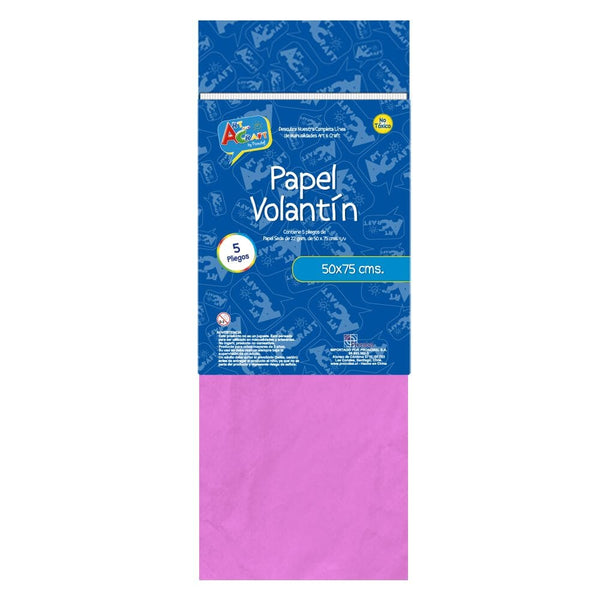 Papel Seda Rosado Oscuro Bolsa 50 X 75 Cm. 22 Grs OFICINA Y LIBRERIA ART & CRAFT 