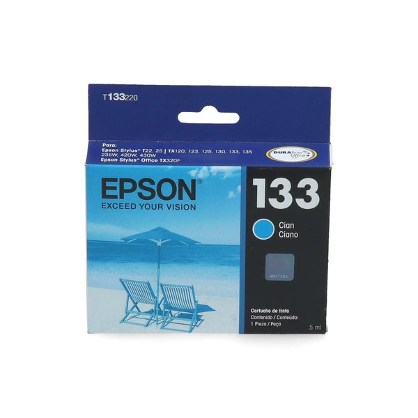 Cartucho Tinta T133220 Cyan T22/25 Tx-120/125/135/235/320/420 EPSON 