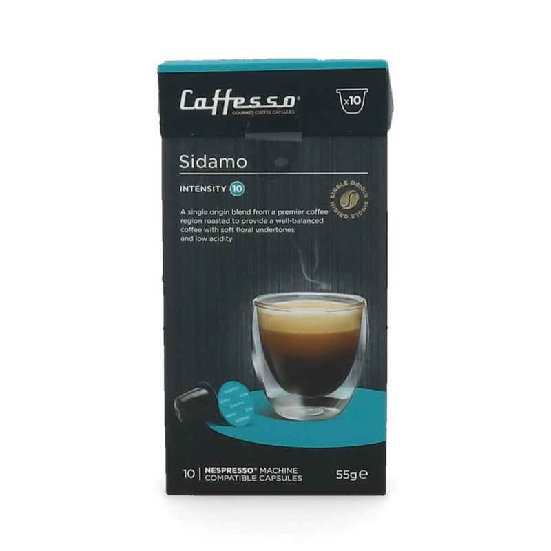 Capsula Tipo Nespresso Sidamo ( Intensidad 10) 10 Un CAFFESSO 