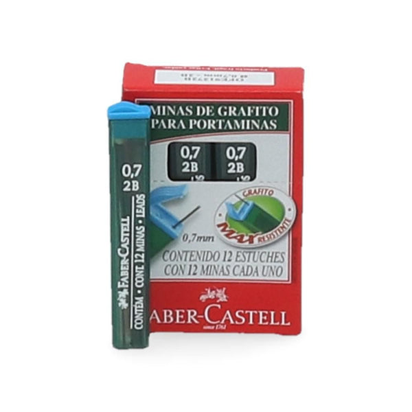Minas 0.7 Mm 2B FABER CASTELL Grafito 