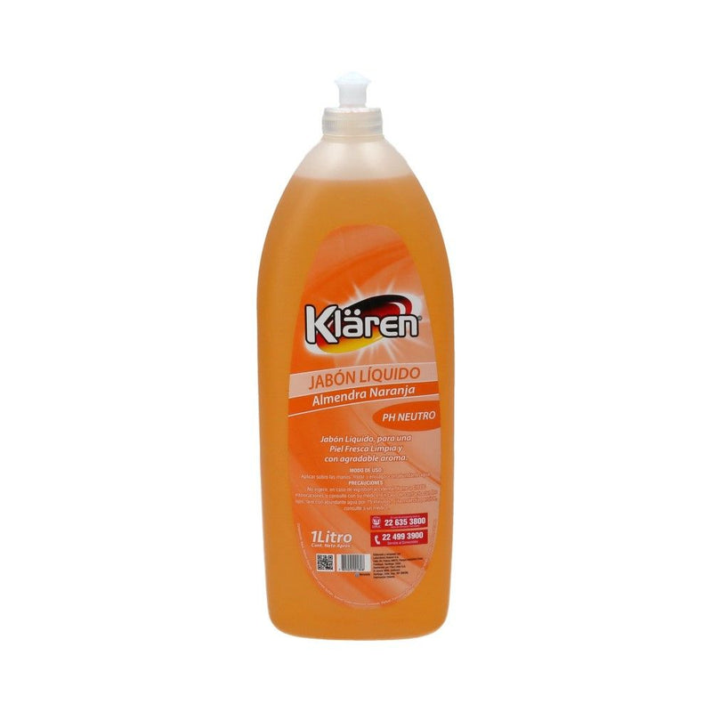 Jabon Liquido 1 Lt Almendra KLAREN 