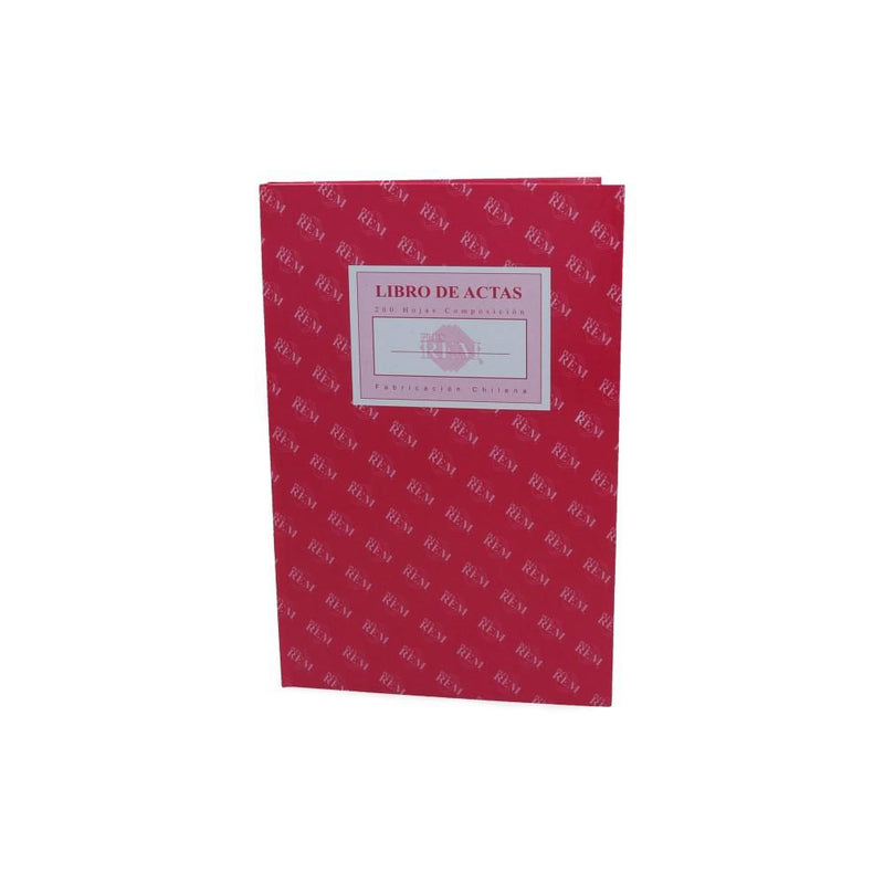 Libro Adm Acta Lineal Foliado 200 Hj REM Rosado 