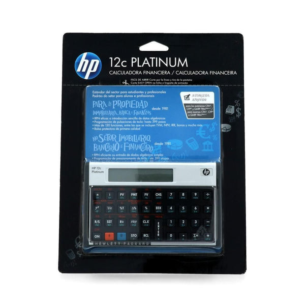 Calculadora Financiera Platinium 12C (Cr2032) HP Negro / Metálico 
