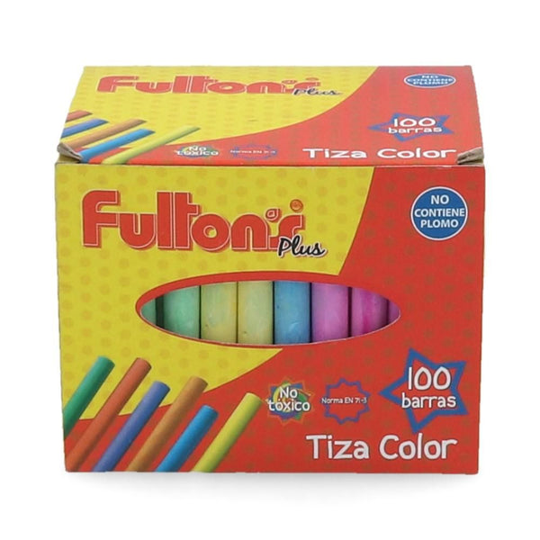 Tiza 100 Unidades Colores Surtidos FULTONS Colores Surtidos 