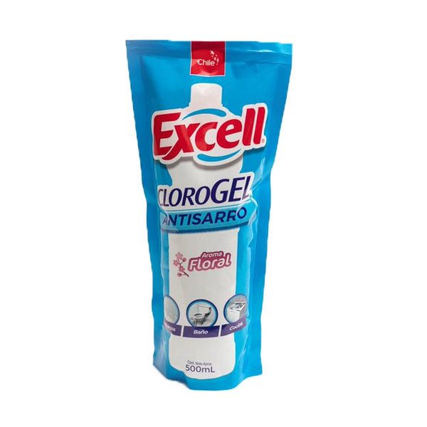 Cloro Gel Doypack Floral 500 cc EXCELL 