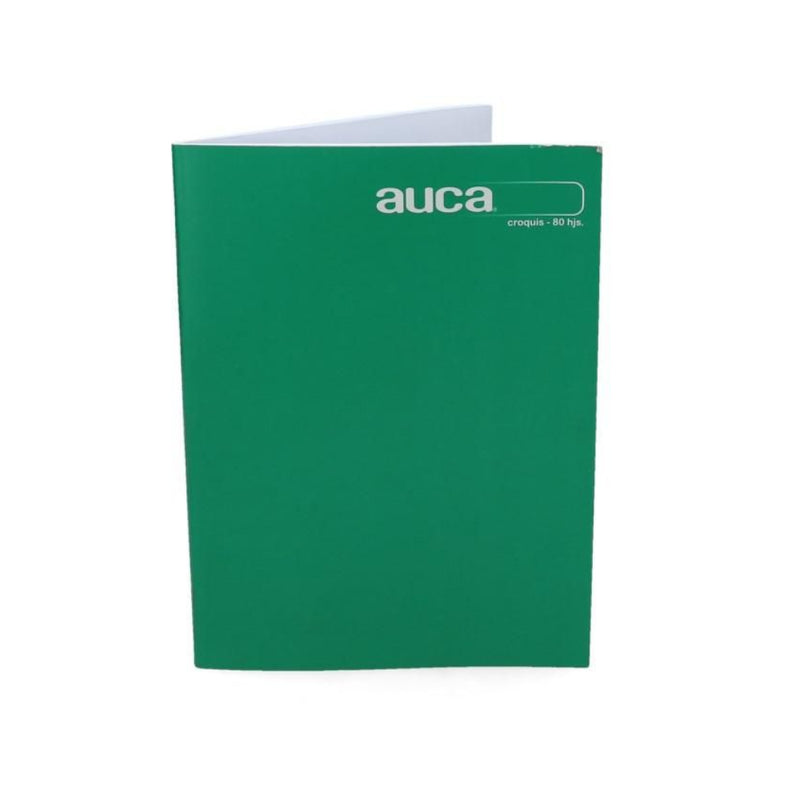 Cuaderno College Croquis 80 Hojas Liso AUCA Verde 