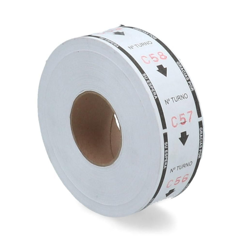 Rollo Para Dispensador Numero Blanco 3000 Un RIMEX 