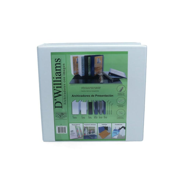 Archivador Catalogo Carta 2 Aros 3.0'' Blanco D WILLIAMS Blanco 