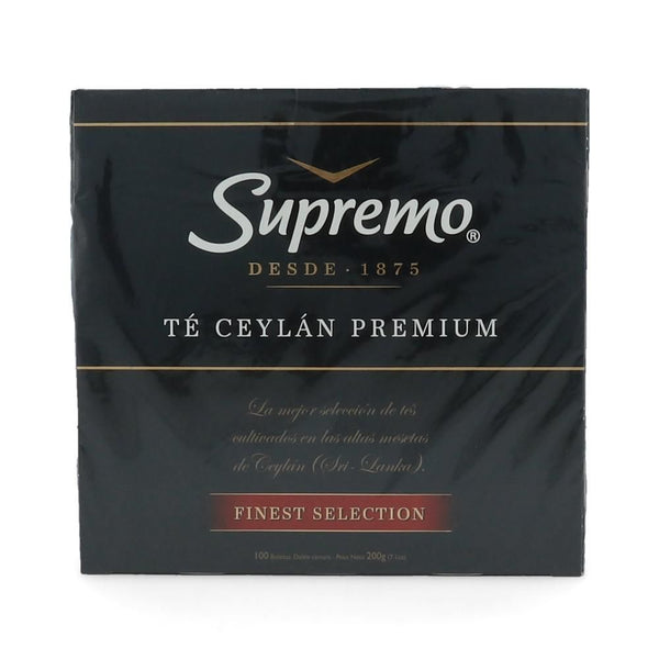 Te Negro Ceylan Premium 100 Bolsas SUPREMO 