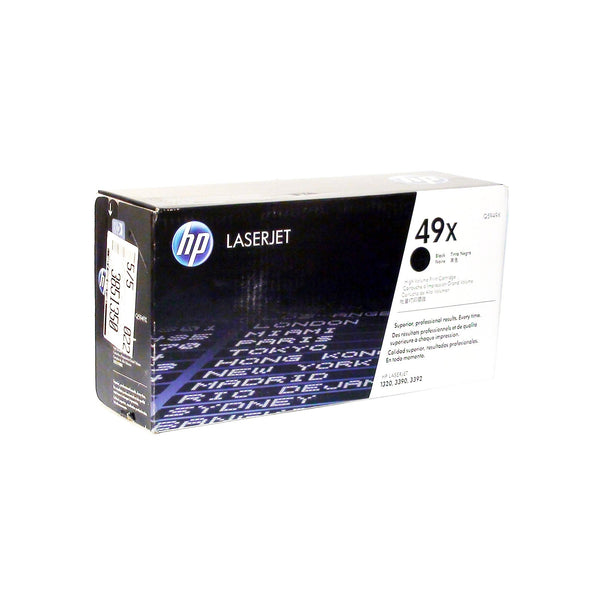 Toner 49A Q5949X Negro 1320/3390/3392 6000 Páginas HP Negro 