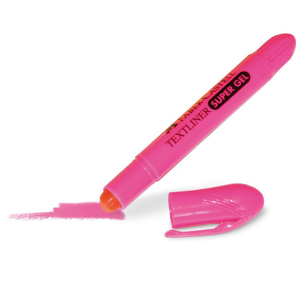 Destacador Bolsillo Super Gel Rosado Textmarket FABER CASTELL 