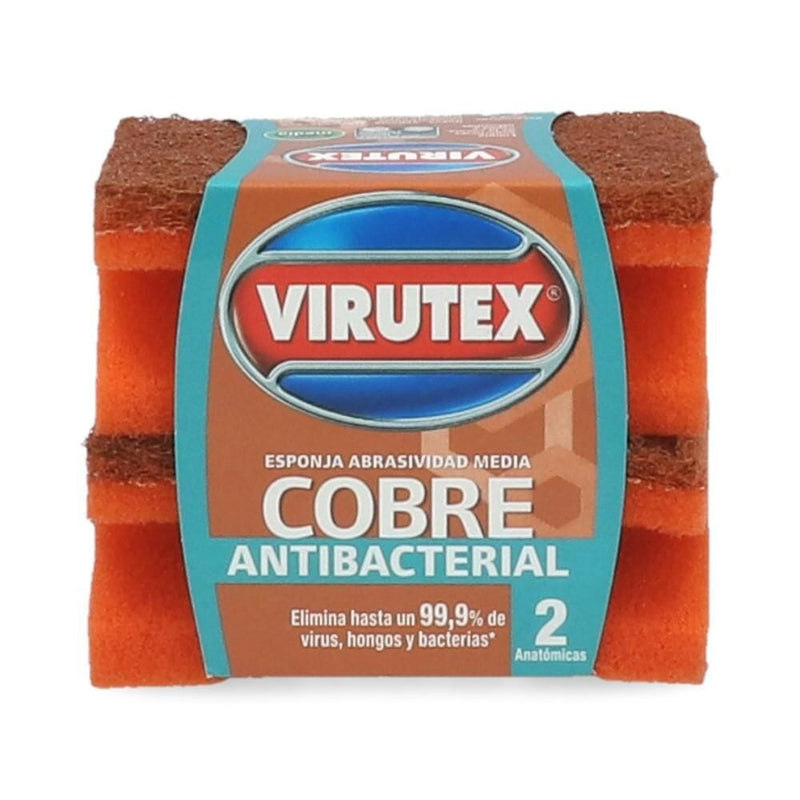 Esponja Acanalada Cobre X2 Un VIRUTEX 
