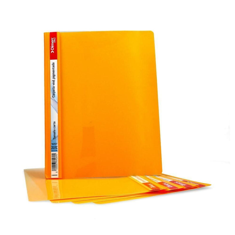 Carpeta Vinil Pigmentada Carta Amarillo 5 Un DIMERC 