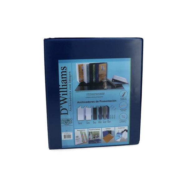 Archivador Catalogo Oficio 2 Aros 2.0 Azul D WILLIAMS Azul Marino 