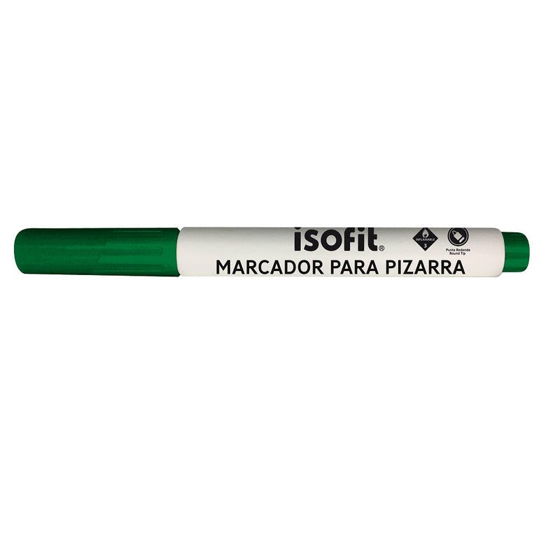 Marcador Pizarra Verde Punta Redonda ISOFIT 