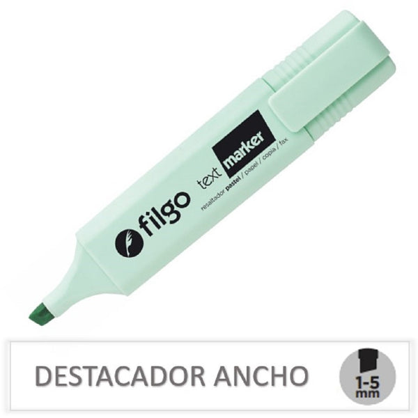 Destacador Escritorio Verde Pastel FILGO Verde Pastel 