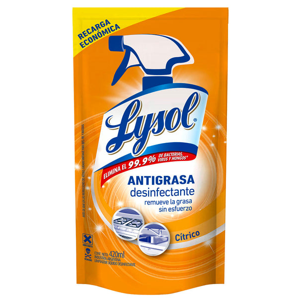 Limpiador Antigrasa Con Desinfectante 420 Ml LYSOL 