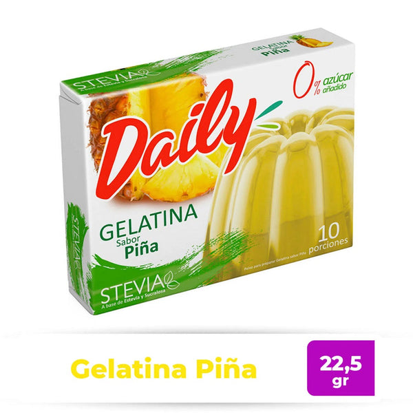 Gelatina Piña Con Stevia 22.5 Gr DAILY 