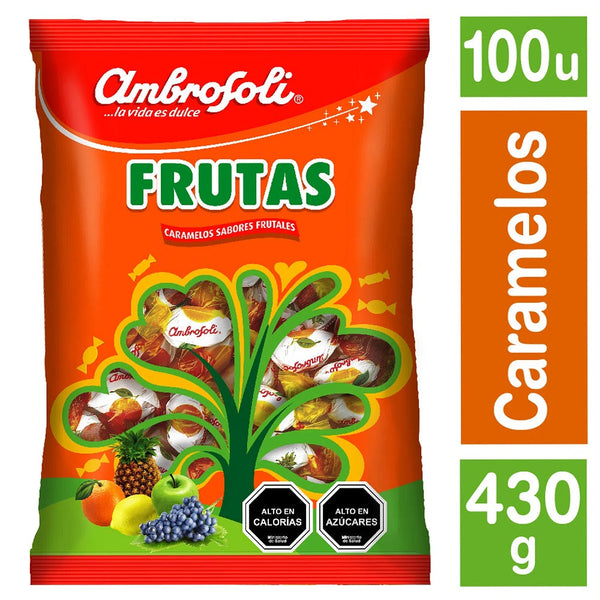 Caramelo Frutas 430 Gr AMBROSOLI 