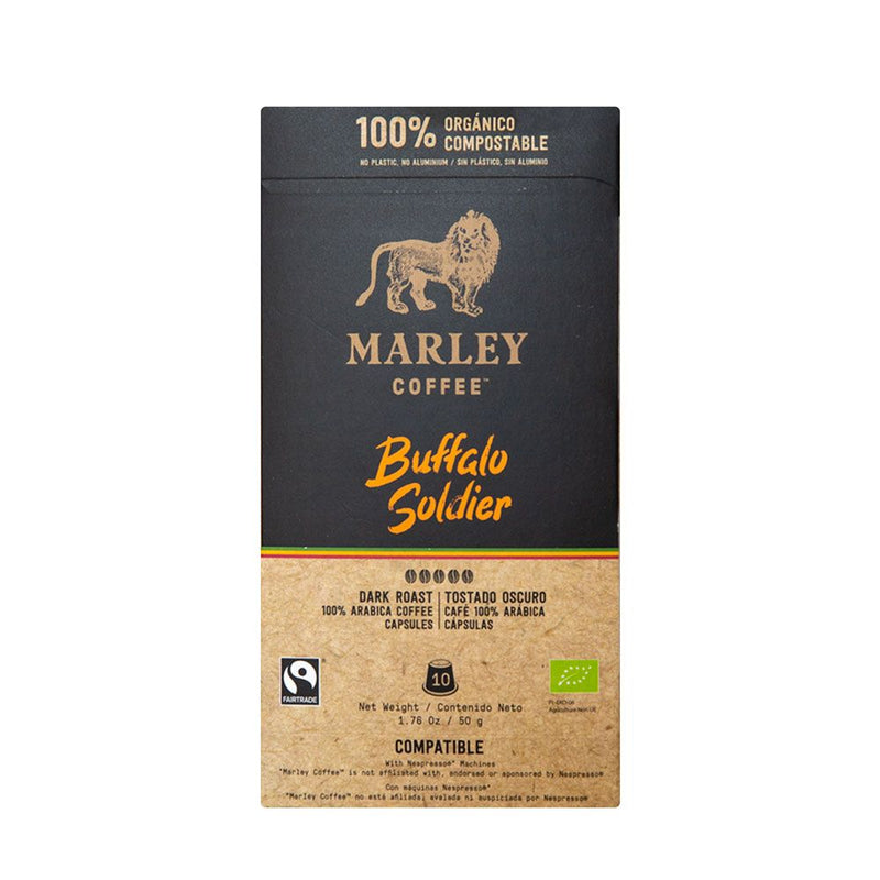 Capsula Buffalo Soldier 10 X 50 Gr MARLEY COFFEE 