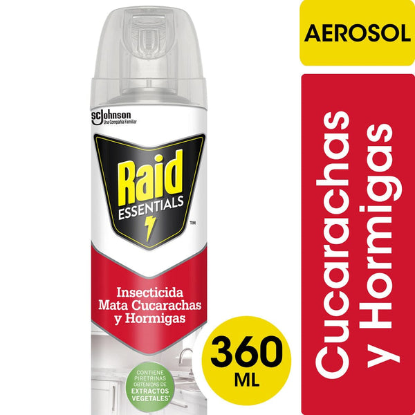 Insecticida Essentials Cucarachas Y Hormigas 360 Ml RAID 