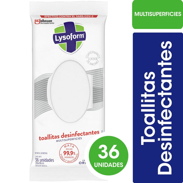 Toallitas Desinfectantes 36 Un LYSOFORM 