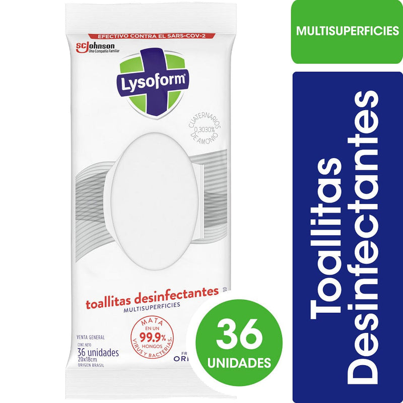 Toallitas Desinfectantes 36 Un LYSOFORM 
