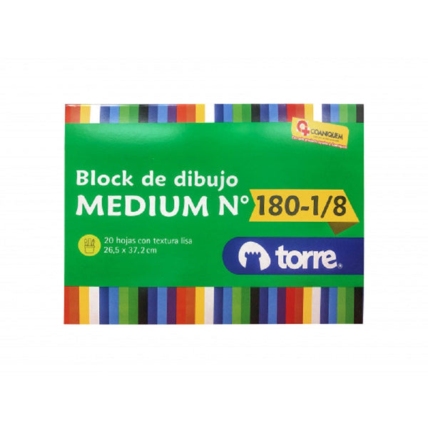 Block De Dibujo 180 1/8 20 Hojas Imagia TORRE 
