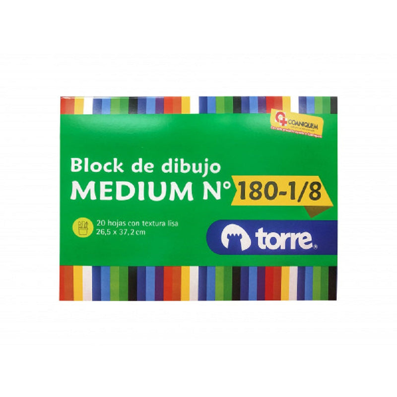 Block De Dibujo 180 1/8 20 Hojas Imagia TORRE 