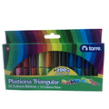 Plasticina Triangular 24 Colores TORRE Colores Surtidos 