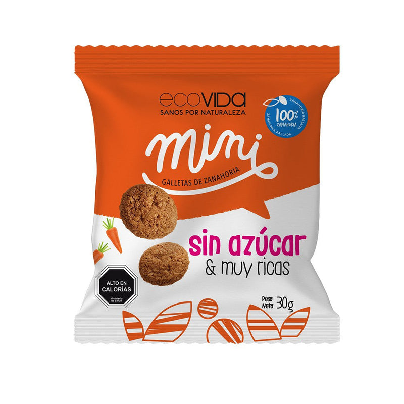 Galleta Sabor Zanahoria Sin Azucar 30 Gr ECOVIDA 