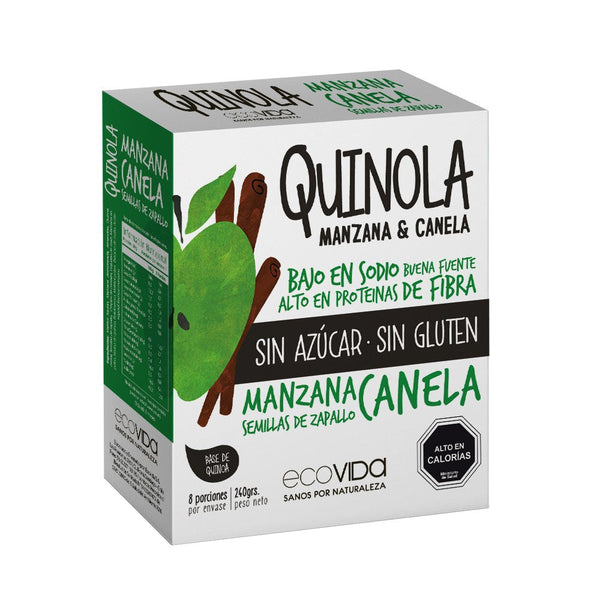 Cereal Barra Quinoa Manzana 30 Gr X 8 Un ECOVIDA 