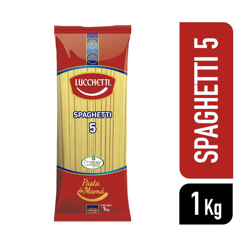 Fideo Spaghetti Bolsa 1 Kg LUCCHETTI 